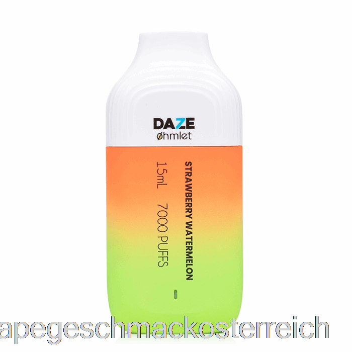 7 Daze Ohmlet 7000 0 % Null Nikotin Einweg-Erdbeer-Wassermelone-Vape-Geschmack